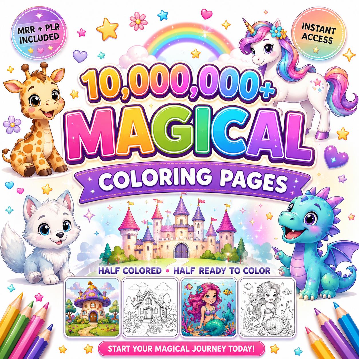 Coloring page bundle sample 5